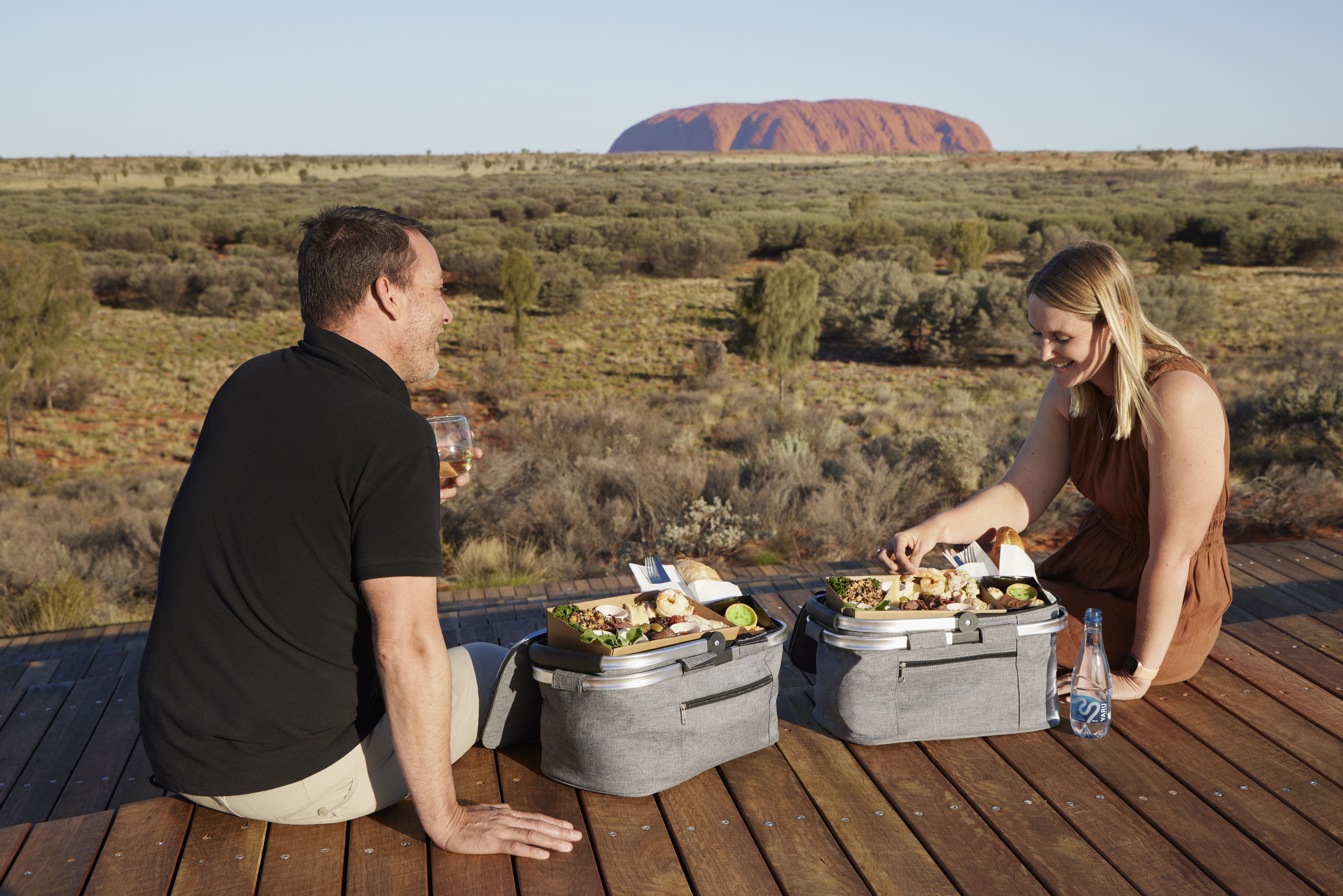 地元の食材を使用したディナー