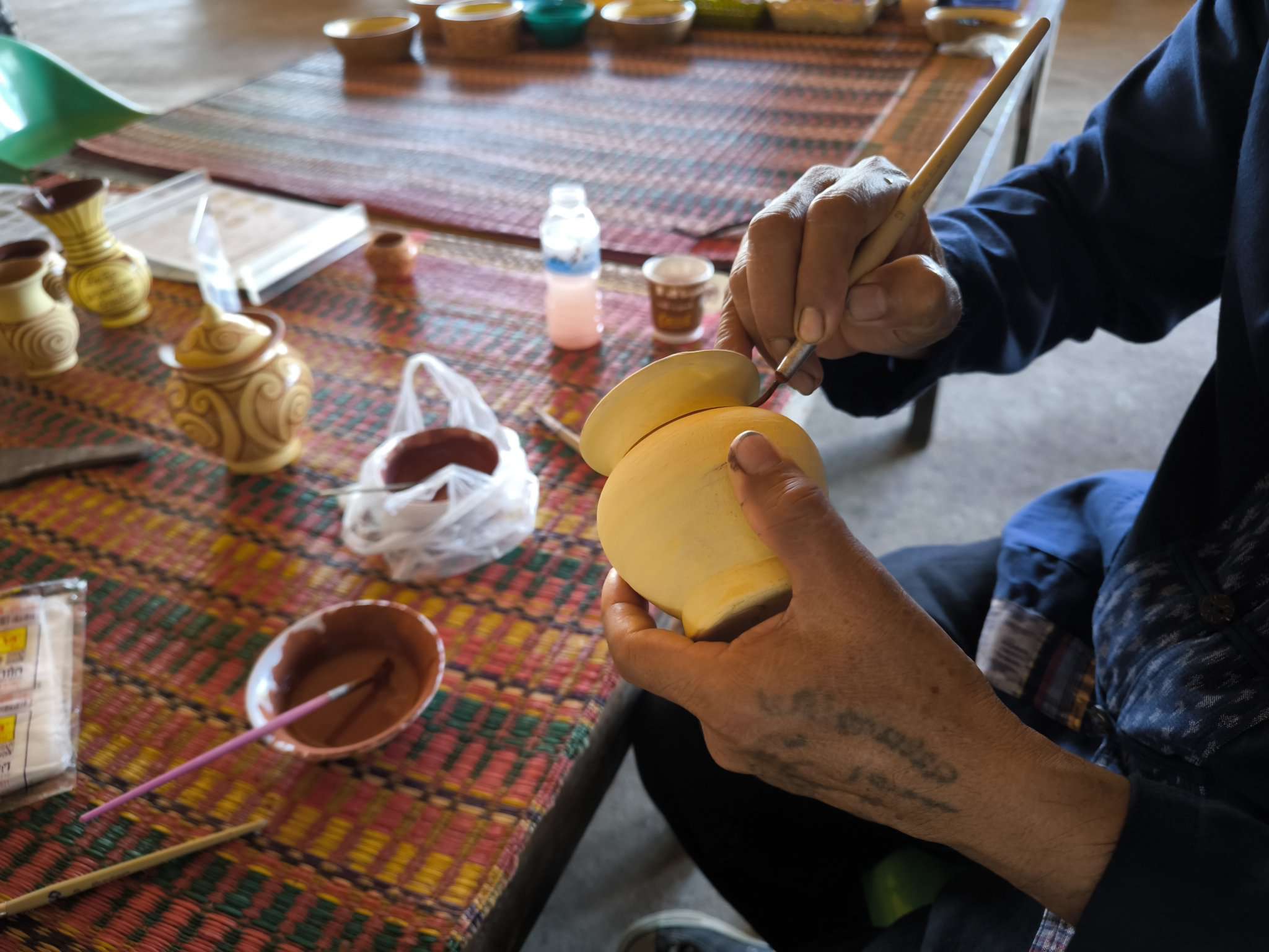 ペインティング終了後、空港へ向け出発