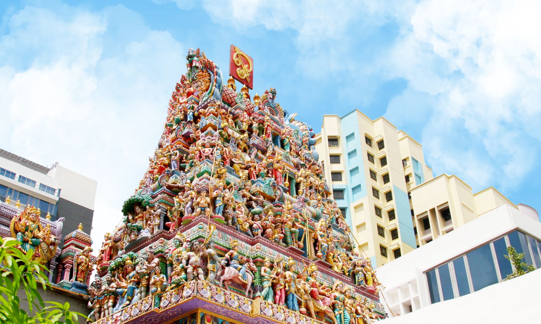 スリ・ヴィラマカリアマン寺院にてフォトタイム