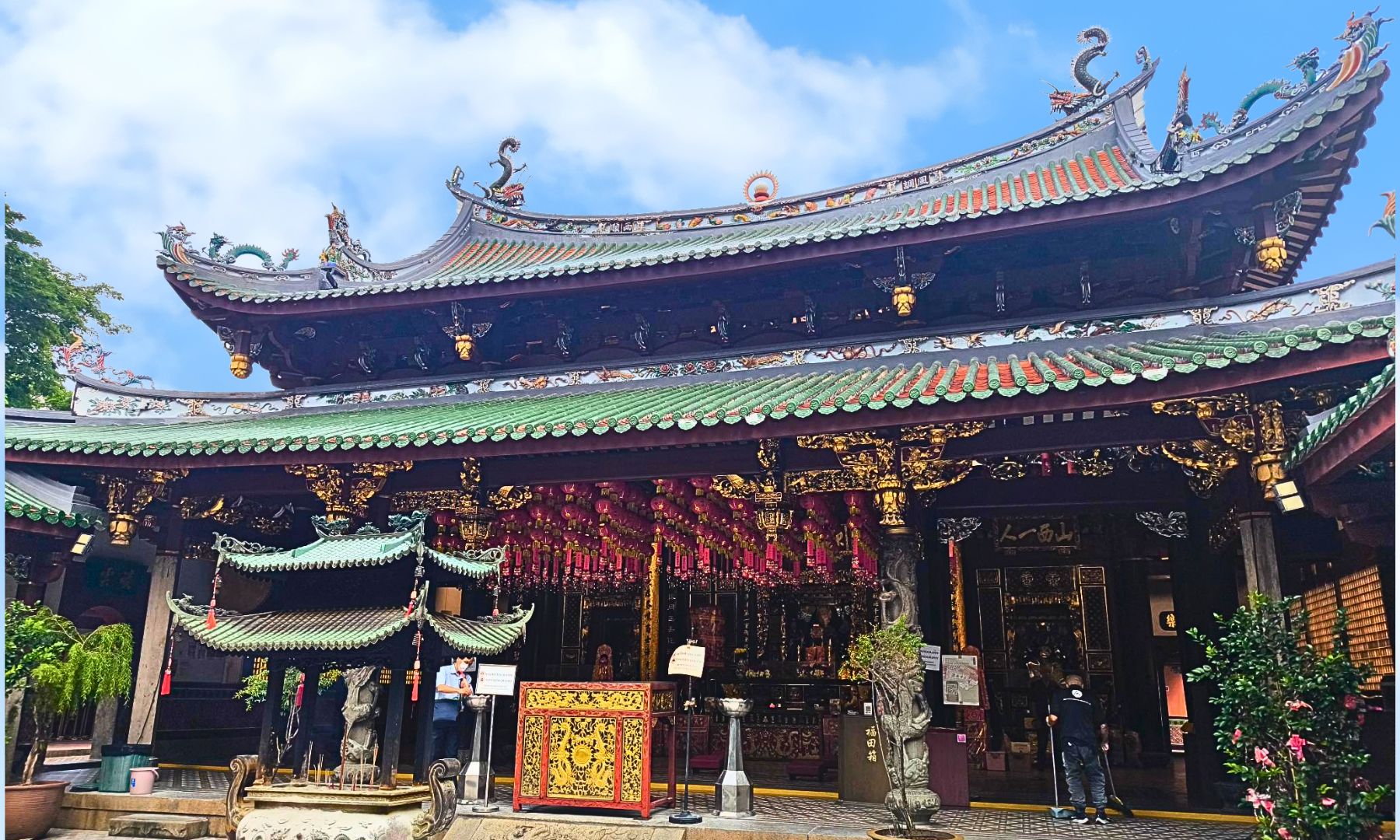 シアンホッケン寺院（ティアン ホッケン寺院）へお立ち寄り