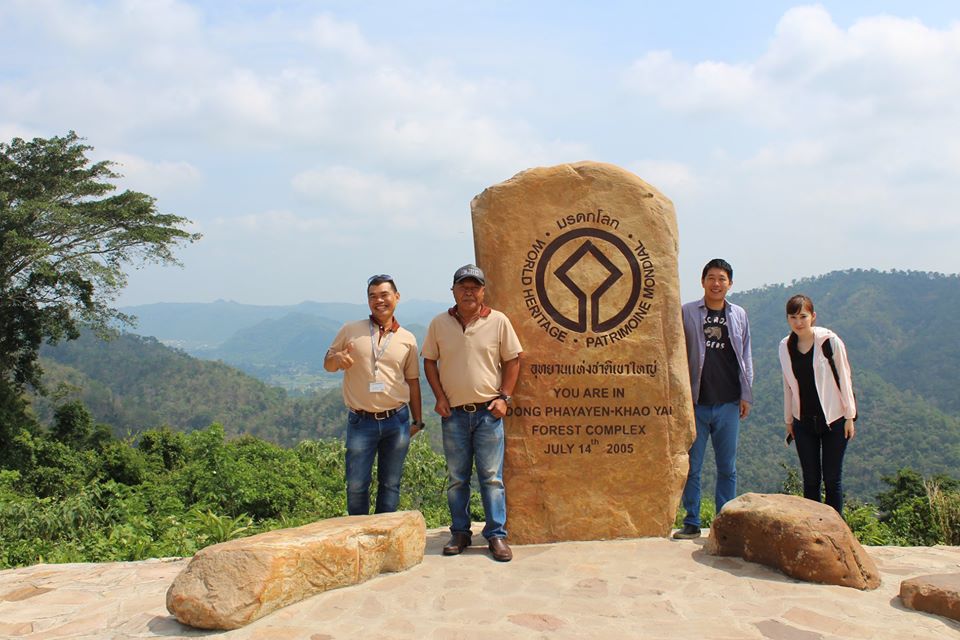 見晴らしの良い展望台で休憩