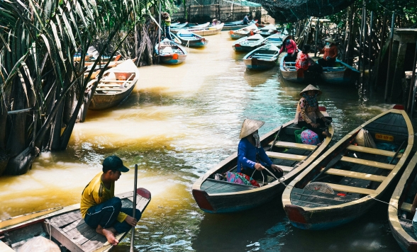 【ホーチミン】ミト メコン川 ジャングルクルーズ