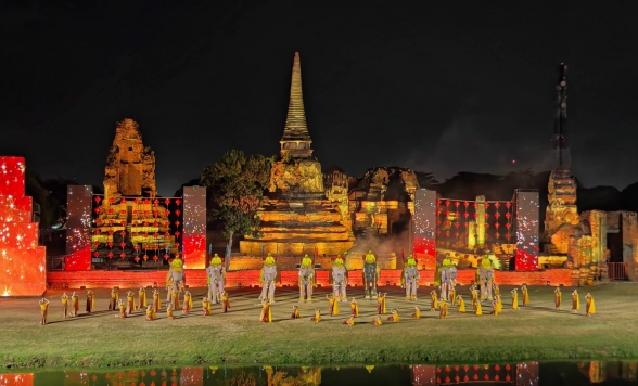 光と音の祭典 アユタヤ世界遺産祭り2026＜ショーは中央席確保/日本語ガイド/午後半日＞