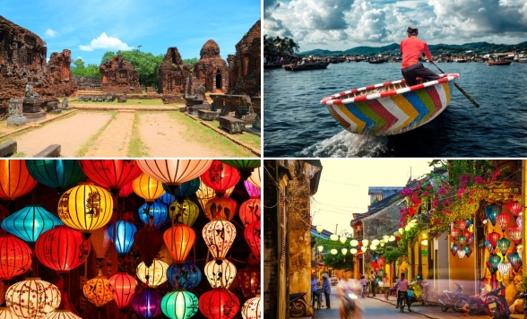 【ダナン発着】世界遺産ミーソン遺跡＋夜までホイアン満喫　バスケットボートでのジャングルクルーズ付き