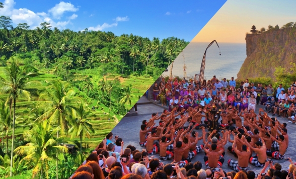 【冬休み早割♪】ウブド観光とウルワツ寺院絶景サンセットとケチャックダンス（選べる夕食）・バロンダンスとケチャックダンスの2大舞踊を網羅！