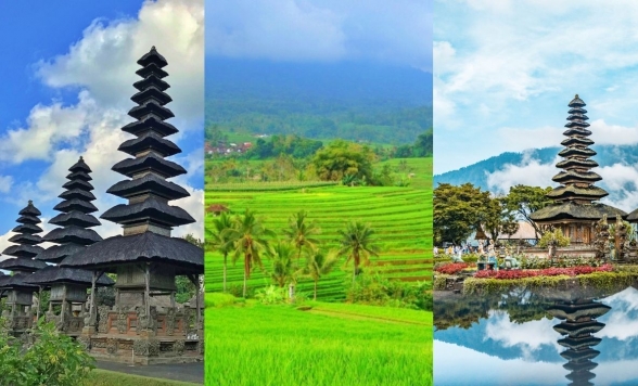 【冬休み早割♪】世界遺産を周遊！タマンアユン寺院・ジャティルイ(棚田)・ウルンダヌブラタン寺院を巡る旅！