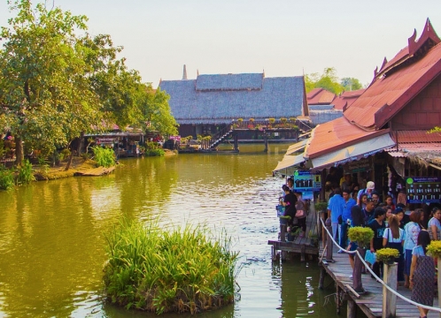 アユタヤ_水上マーケット