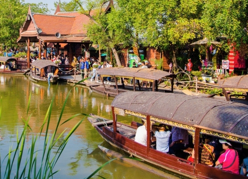 アユタヤ_水上マーケット