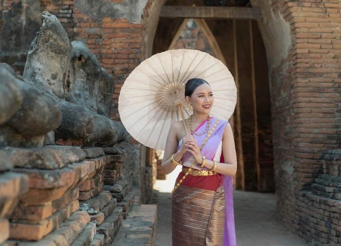 アユタヤ遺跡_タイ民族衣装レンタル