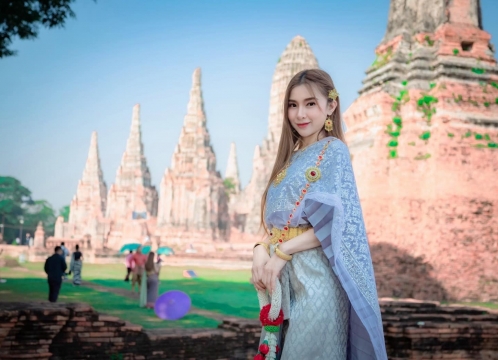 アユタヤ遺跡_タイ民族衣装レンタル