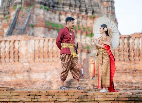 アユタヤ遺跡_タイ民族衣装レンタル