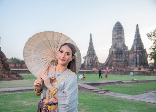 アユタヤ遺跡_タイ民族衣装レンタル