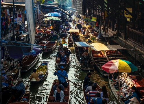 ダムヌンサドゥアック水上マーケット