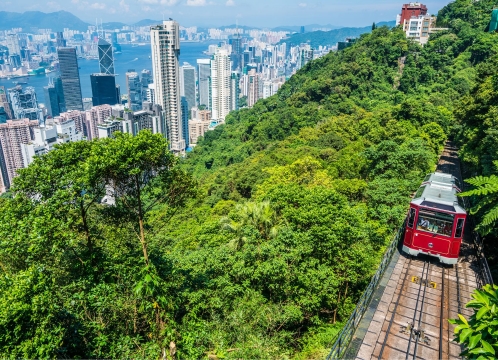 ビクトリアピーク＿ピークトラム