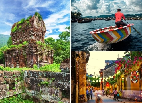 【ダナン発着】世界遺産ミーソン遺跡＋ホイアン散策　バスケットボートでのジャングルクルーズ付き