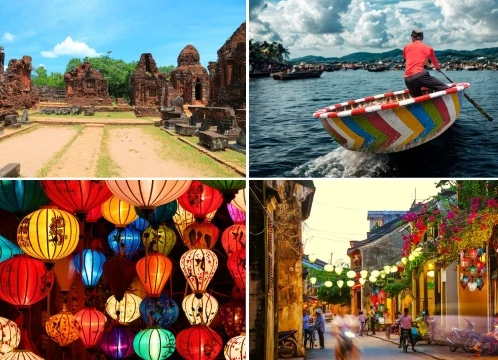 【ダナン発着】世界遺産ミーソン遺跡＋夜までホイアン満喫　バスケットボートでのジャングルクルーズ付き