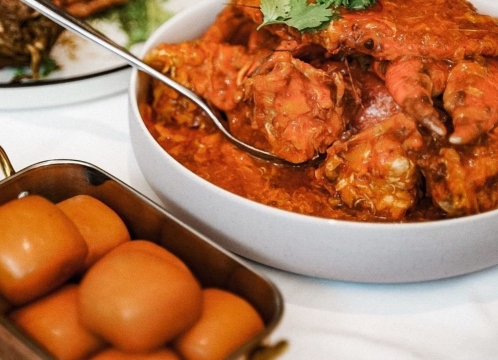 ジャンボレストランでチリクラブの夕食付き