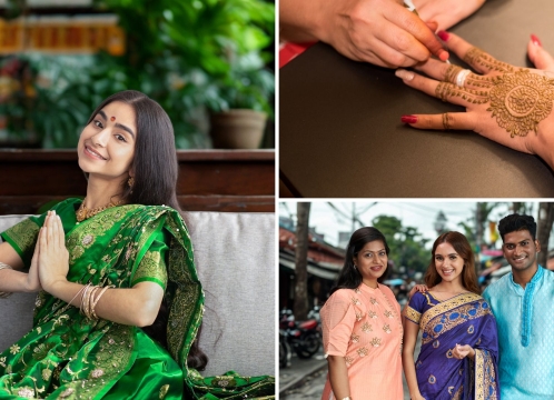 リトルインディアでサリーレンタル衣装とヘナタトゥー体験