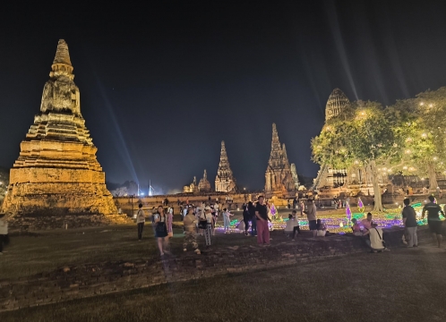 世界遺産・アユタヤサンダウン_ワットチャイワッタナラーム