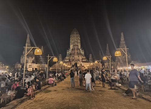世界遺産・アユタヤサンダウン_ワットチャイワッタナラーム
