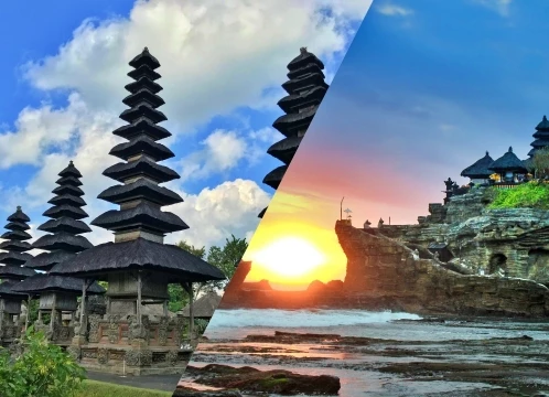 【冬休み早割♪】世界遺産タマンアユン寺院とタナロット寺院での夕日観賞