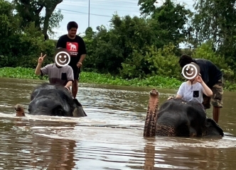 川にダイブ！！