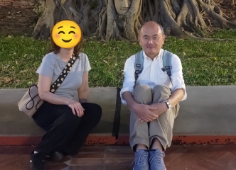 日が暮れて神秘的なワット・マハタート