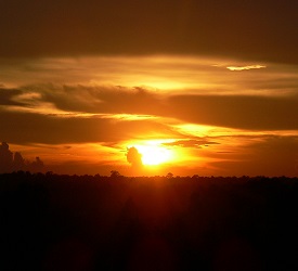 プレ・ループからの夕日鑑賞