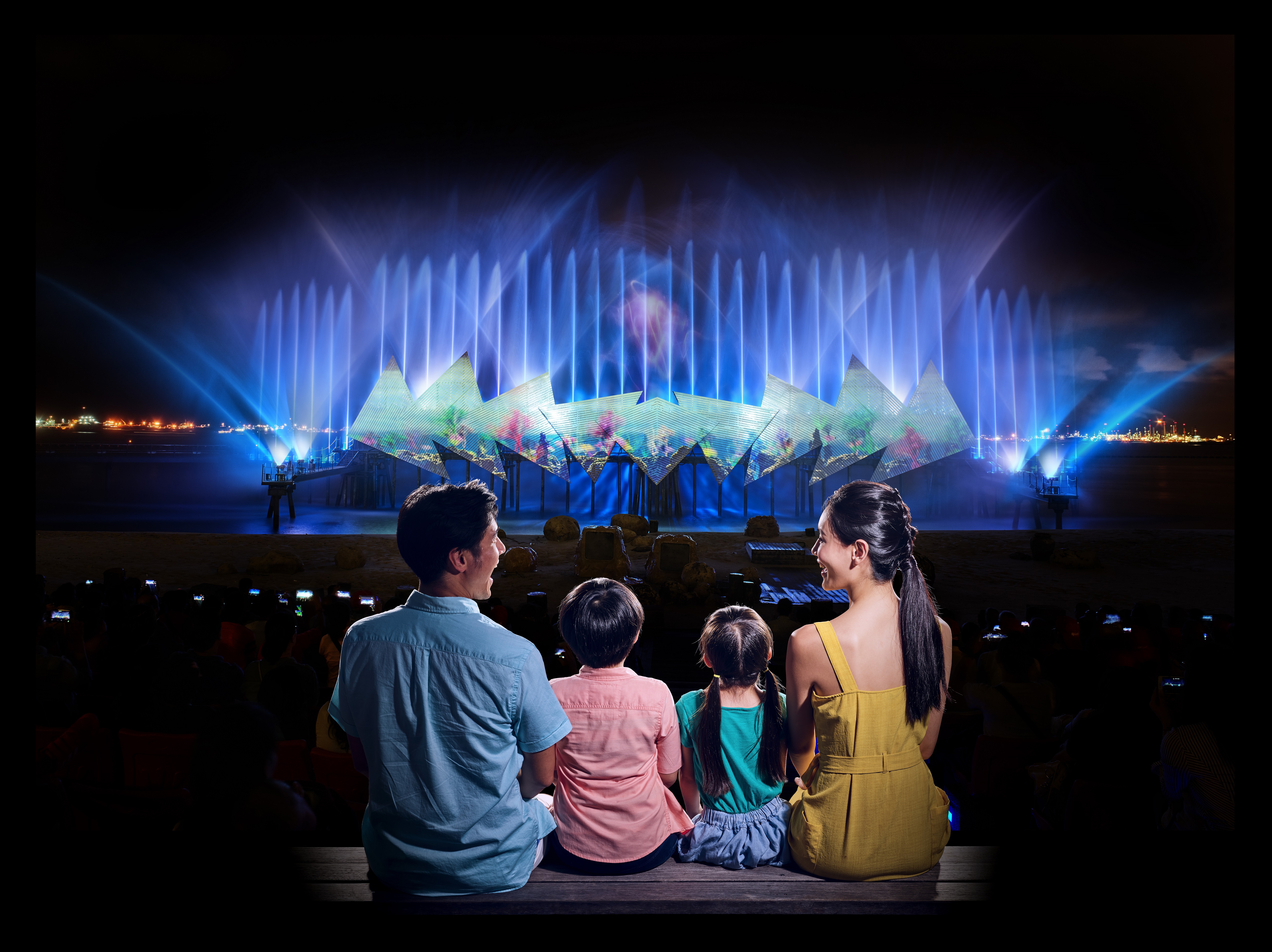 水と光と音のショー「ウィングスオブタイム」ショーの観賞(約20分間)