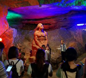 旧人類の骨が発掘された「馬壩人遺址」観光