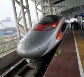 高速鉄道【G6510】にご乗車になり、虎門駅へ向けて出発