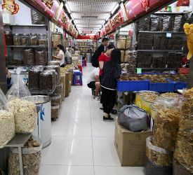 広州一の繁華街「上下九路歩行街」から「 清平路」、交易が盛んな広州ならではの「漢方薬問屋街」を徒歩にて見学