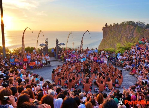 【冬休み早割♪】ウルワツ寺院の絶景サンセットとケチャックダンス観賞＆選べる夕食(シーフードBBQ・ロブスター)