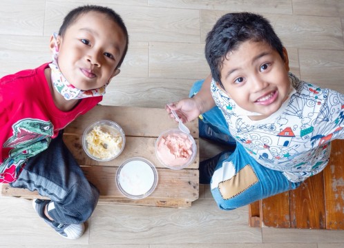 アイスクリーム作り体験