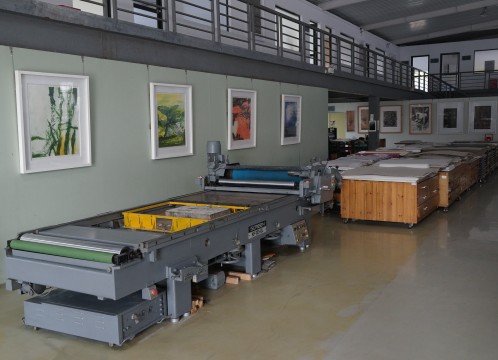 観澜版画村 大型の版画用機械 イメージ
