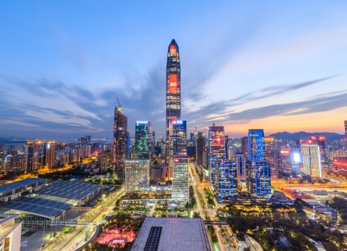 深セン 福田地区 ビル群 イメージ