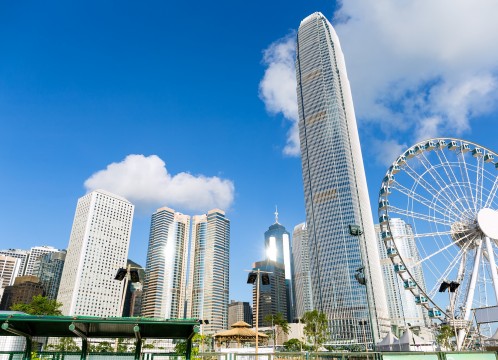 観光イメージ：香港島中環ビル群