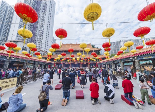 香港 黄大仙 お祈りイメージ