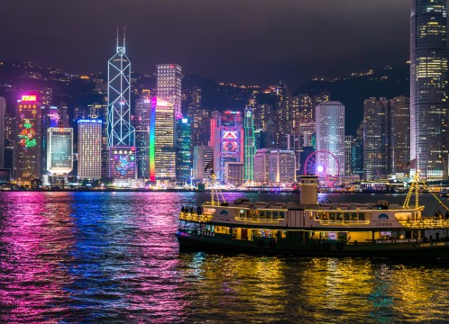 観光イメージ：ビクトリアハーバー＋スターフェリー